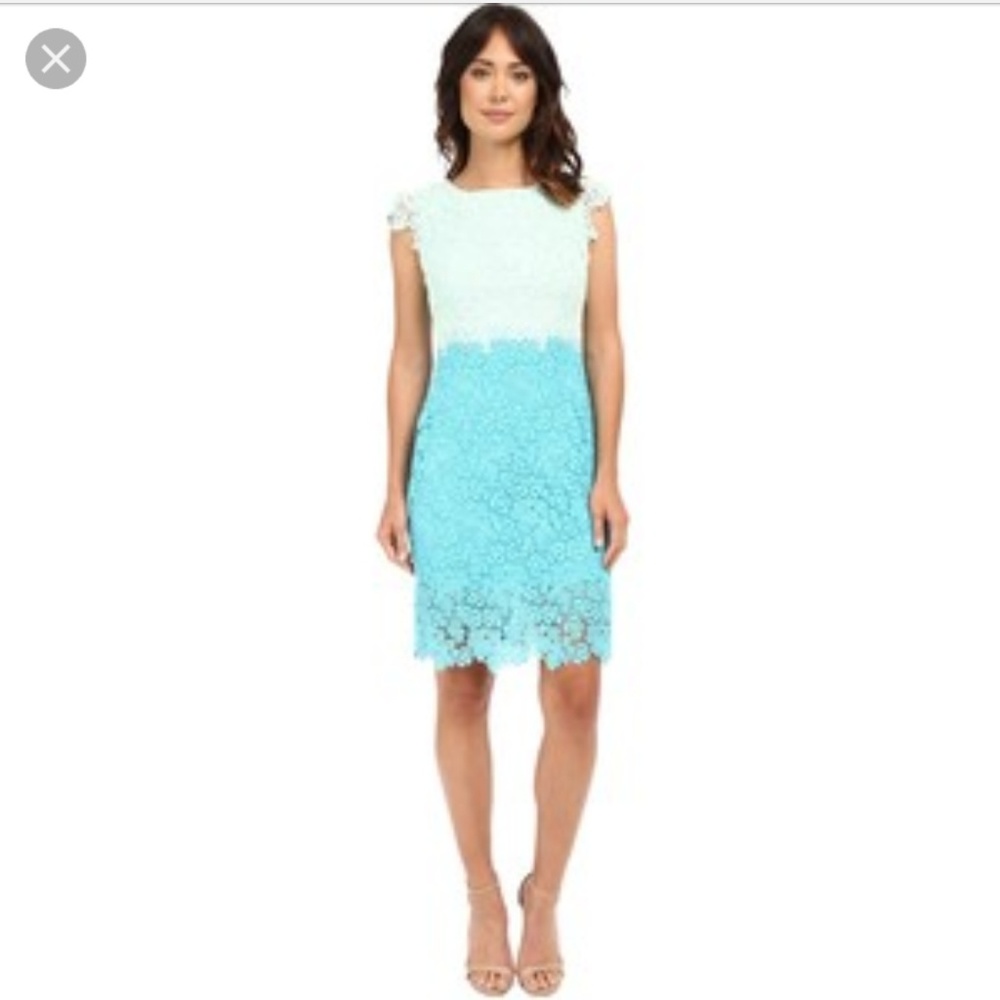 Julia Jordan lace two tone mint dress